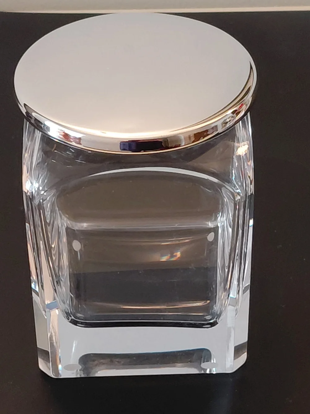 Lappas Handblown Jar with Silverplate Lid